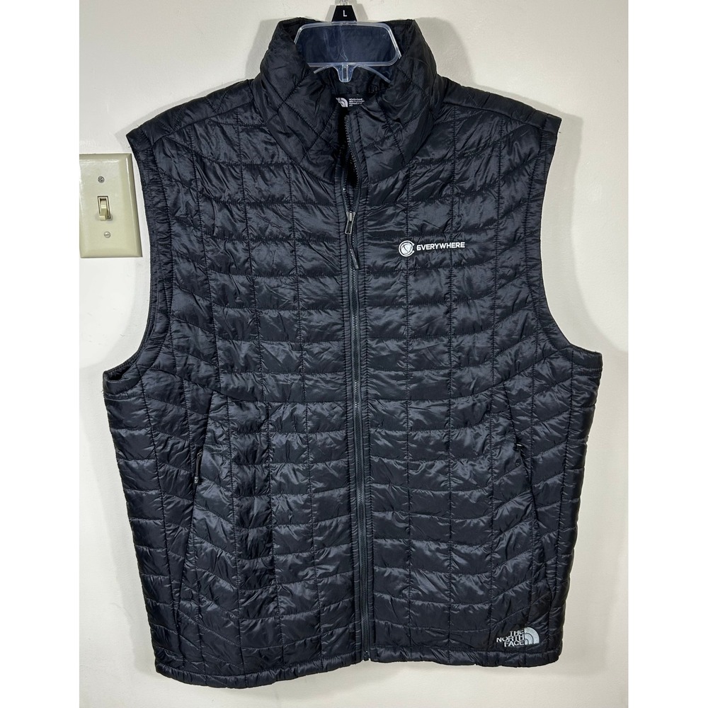 The North Face Thermoball Eco Vest Mens L Black Quilted Puffer BRANDED Gorpcore